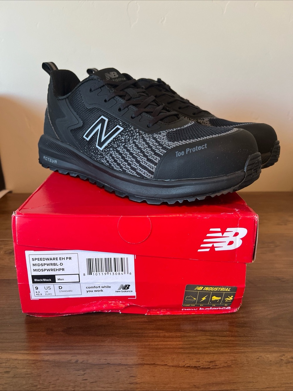 New Balance Industrial Speedware Men’s Comp Toe EH PR SR Black Sneakers